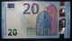 20 EURO S008B1 Draghi Italy Serie SF 214 Perfect UNC - 20 Euro