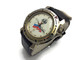 Delcampe - Vintage Soviet Lovely USSR Men's Military Watch WOSTOK Russia Double Eagle Russian Flag Chistopol - Horloge: Antiek