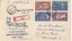 ROMANIAN STAMP CENTENARY, SENT BY POST CHASE, REGISTERED COVER FDC, 1958, ROMANIA - FDC