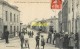 44 Vallet, Les Quatre Routes Et Rue D'Ancenis, Affranchie Ambulant 1909 - Autres & Non Classés