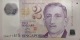 Singapore 2 Dollars VF Polymer Banknote Note / 02 Photos - Singapour