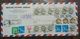 KOREA SOUTH TO ISRAEL 1977 POSTAL HISTORY Stationery COVER 18 STAMPS AIR MAIL REGISTERED + REPUBLIC KOREA 2014 - Korea, South