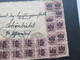 Delcampe - AD Württemberg 1923 Infla Massenfrankatur Nr. 168 U. 170 Mit 81 Marken!! Infla Geprüft!! Dienstpost - Storia Postale