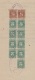 REP-168 CUBA REPUBLICA REVENUE (LG-1154) 5c (9) GREY GREEN + 8c (2) TIMBRE NACIONAL 1932 PERF COMPLETE DOC DATED 1936. - Postage Due