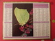 Calendrier Illustré En Carton De 1975. Almanach Des PTT Postes Facteur. Papillon - Big : 1971-80