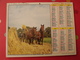 Calendrier Illustré En Carton De 1982. Almanach Des PTT Postes Facteur. Moutons Attelage Chevaux - Grand Format : 1981-90