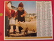 Calendrier Illustré En Carton De 1976. Almanach Des PTT Postes Facteur. Castel De Maussac, Veau Mouton Fillette - Big : 1971-80