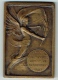 Médaille Bronze. Sport. Athlétisme. Lancer Du Disque. Grand Prix Adm. Commune De Schaarbeek. 1935. 40 X 60 Mm. 56 Gr - Autres & Non Classés