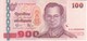 BILLETE DE TAILANDIA DE 100 BATH SERIE 3A SIN CIRCULAR-UNCIRCULATED (BANKNOTE) - Tailandia