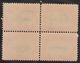 USA 1901 Pan-American, Train, Mint No Hinge, Block, Sc# 295 - Unused Stamps
