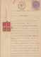 REP-207 CUBA REPUBLICA REVENUE (LG-1111) 2c (2) + 8c (2) TIMBRE NACIONAL 1932 + JUBILACION NOTARIAL 1928 COMPLETE DOC DA - Postage Due