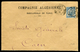 France / Tunisie - Enveloppe( Retaillée) Commerciale De Tunis Pour Caen En 1901    Réf D172 - Cartas & Documentos