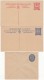 Travancore Cochin, 3 Diff., Unused Postal Stationery, Postcard &amp; Envelope, Motif Coconut Tree &amp; Elephant, Br Ind - Travancore-Cochin