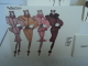 MUGLER " LOT 4 CARTES  DE VOEUX 2002/ 2003  CIRQUE D'HIVER  + QQES  CARTES  KDO  LIRE ET VOIR !! - Miniatures Femmes (sans Boite)