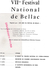 87 - BELLAC - PROGRAMME 7E FESTIVAL 1960-  ANDRE CLUZEAU-L' OTAGE-OPERA COMIQUE BALLET- J.F. PAILLARD-GIRAUDOUX-TARTUFFE - Programme