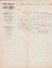 Lettre Facture Cachets 1866 VANDEL / Fer Forgé, Fil De Fer De Comté / LA FERRIERE SOUS JOUGNE / Scierie PONTARLIER Doubs - 1800 – 1899