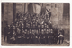 Carte Postale Photo PELUSSIN (Loire) Groupe Conscrits CLASSE 1912 Devant Eglise Tambour Drapeau VOIR 2 SCANS - Pelussin