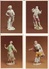 The Commedia Dell'Arte. Personages In 18th-century German Porcelain Statuary, Hermitage Leningrad 16 Postcards In Folder - Porzellan