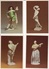 The Commedia Dell'Arte. Personages In 18th-century German Porcelain Statuary, Hermitage Leningrad 16 Postcards In Folder - Porcelaine