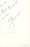 AUTOGRAPHE- DÉDICACÉ  - OLIVIER JEANÉS - Chanteur 1957 - Voir Dos - Altri & Non Classificati