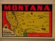 2 Vieilles Cartes Montana Et Washington USA, Decalque Pour Valise De Voyages Et Feuillet D'instruction - 4 Scans - Cartes Routières