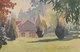 70 Luxeuil Cpa Carte Finement Aquarellee Etablissement Et Parc Des Thermes Signée Edit Lavis A Canson N°18 Dos Scanné - Luxeuil Les Bains