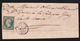 FRANCE: Timbre N°14 Af (1) Bleu Laiteux Obl.. PC3695, Cad Xertigny (82 Voges) En 1854 - 1849-1876: Période Classique