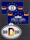 G0040 GERMANY, 7 @ Car Stickers (decals) Associated With Berlin Wall &amp; German Reunification - Automobili