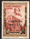 SAN MARINO - 1942 - GIORNATA FILATELICA - SOVRASTAMPA SENZA LA A FINALE - NUOVO MNH - Nuovi