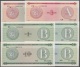 1985-BK-143 CUBA 1985. CERTIFICADO DE DIVISA LOTE DE DIFERENTES SERIES. 10 BILLETES UNC. - Cuba