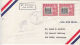 Fiji: GVI, First Transpacific Airmail, 1/5d Pair, Suva-San Pedro, 14 Nov 1941 - Fiji (...-1970)