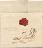 859/24 - Lettre Précurseur - Incoming Mail - LONDON UK 1732 Vers BRUGES - Verso Bishop Mark De Départ MT Dans Un Cercle - 1714-1794 (Austrian Netherlands)