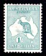 Australia 1913 Kangaroo 1 Shilling Blue-green 1st Watermark MH - Ungebraucht