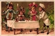 Delcampe - 6 Cards C1900 Litho Children Playing Cook Dancing Fond Dorée Blanco Reverse Imp Minot - Autres & Non Classés