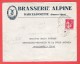 L Pub Brasserie Alpine BARCELONNETTE  Biere  Beer  TP 283 A Obl 13 VIII 1935 Vers Guillestre - 1921-1960: Période Moderne