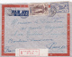 NOUVELLE CALEDONIE Paris Expo 1937 + 9f Sur Lettre AVION RECOMMANDÉE &gt; Paris - Storia Postale