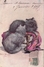 GATTI-CHATSCHINCHILLA'-CATS-ILL.Ophelia Philinge 1916-ORIGINALE 100% - Chats