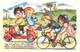 Ref N580- Illustrateur Enfants - Transports - Le Scooter  Et Le Tandem -velo -theme Scooters    -carte Bon Etat  - - Autres & Non Classés