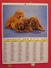 Almanach Des PTT. 1968. Calendrier Poste, Postes Télégraphes.. Chien Chat - Grand Format : 1961-70