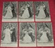 Série Mariage : Lot De 6 Cartes Postales ::: Noces - Mariés - Robes De Mariages - Hommes - Femmes   ---------- 402 - Noces