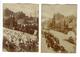 Fete Des Fleurs CALAIS ? DUNQUERQUE ?. Char De Fleurs + Parade. Set Of 2 REAL PHOTOS France 1900s - Anciennes (Av. 1900)