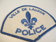 Écusson Tissu Ancien / Canada/ Québec/Police/ Ville De Lauzon/ Années 1980            ET93 - Stoffabzeichen