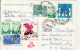 COAT OF ARMS, BUTTERFLY, LANDSCAPE, STAMPS ON PC STATIONERY, ENTIER POSTAL, 1976, ISRAEL - Covers & Documents