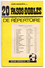 20 PASOS - DOBLES DE REPERTOIRE. AIDE MEMOIRE éditions Universelles Paris - Autres & Non Classés