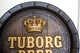 Vintage Tuborg Beer Barrel Advertising Sign - Enseignes