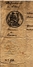 1846 - Reconnaissance De Paiement - Timbre Royal 35ct + Timbre Royal à Sec - Otros & Sin Clasificación