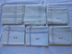 Lot De 6 Mouchoirs Anciens Blancs à Bordure - Initiales Brodées M G - - Handkerchiefs