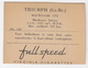 Chromo Cigarettes : Virginia 'Full Speed' - TRIUMPH Mayflower Saloon, Bj. 1952 - (Gr. Br.) -No. 149- (2 Scans) - Autres Marques