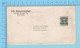 Canada  - #231 - Precancel "0700- Montreal" Commercial Envelope Cover Riviere Verte No25 40 N.B. -  2 Scans - Lettres & Documents