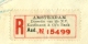 Nederland - 1930 - 50 Cent + 2x12,5 Cent Veth Op R-Waardebrief R-Kaufmann &amp; Co's Bank Naar Auerbach / Dld - Brieven En Documenten